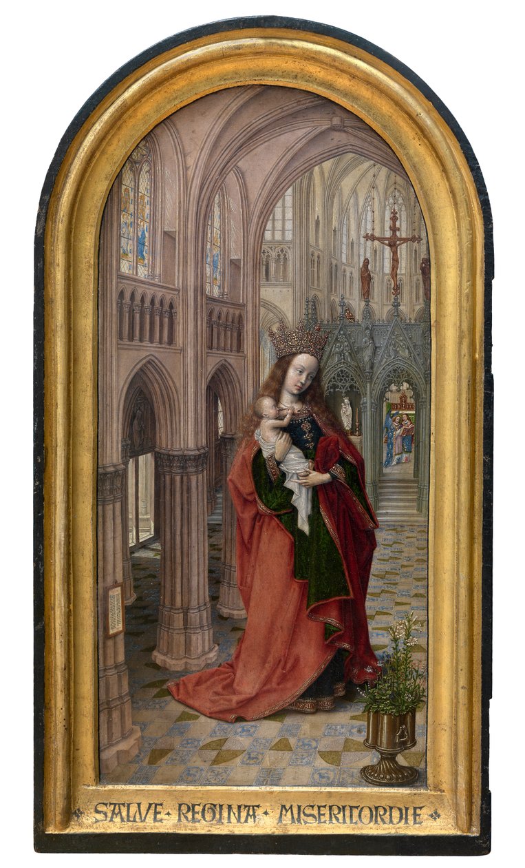 Madonna i kirken, ca. 1499 (olje på panel) av Master of 1499