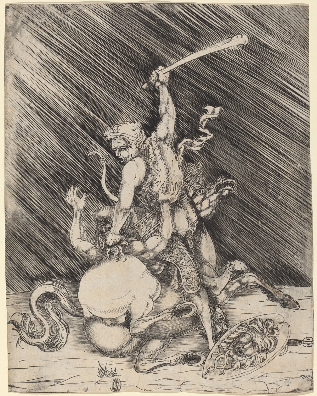 Hercules og Cacus av Master of 1515