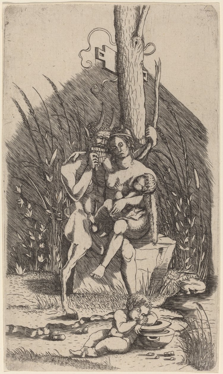Satyrs familie av Master of 1515