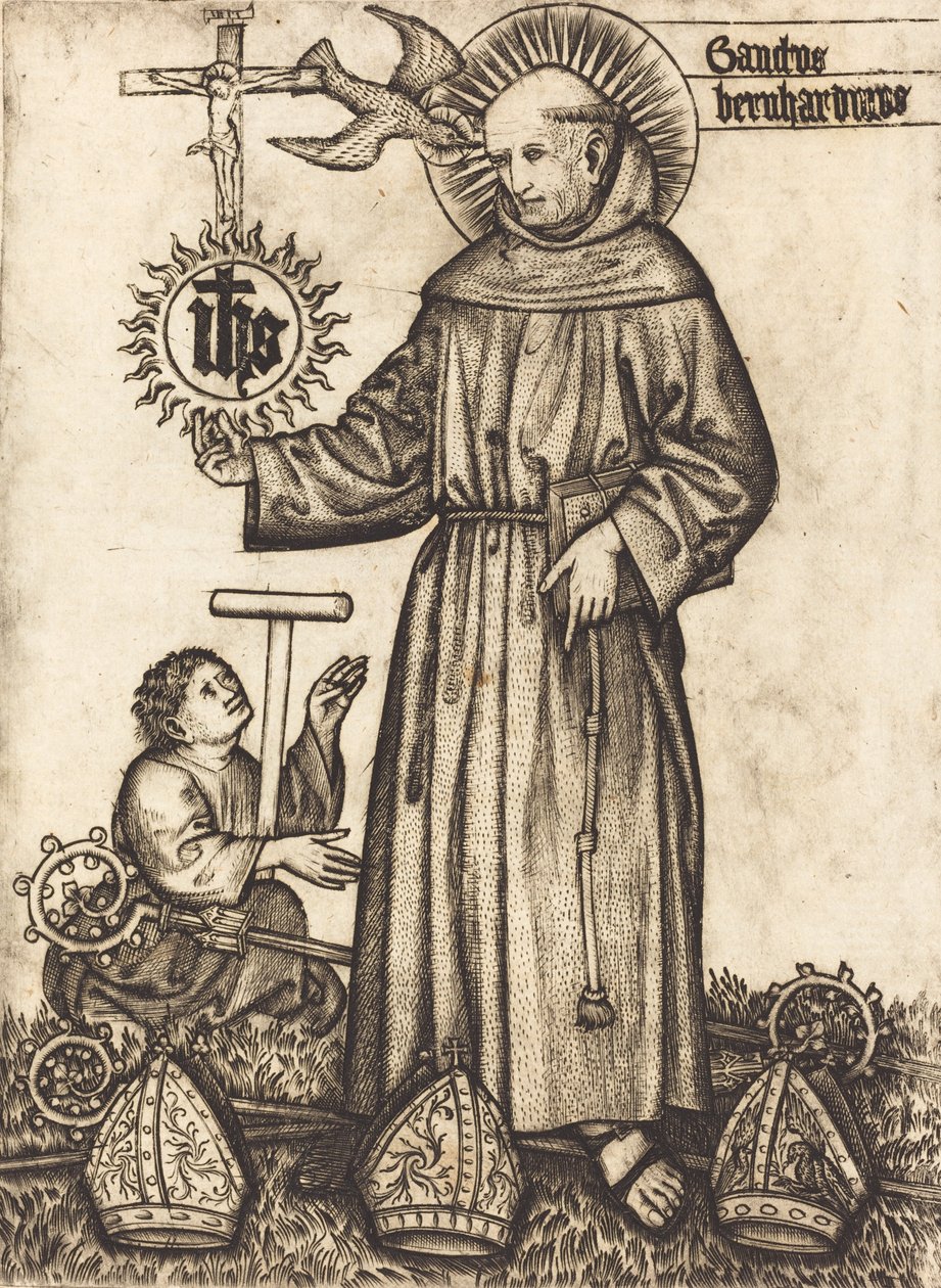 Saint Bernard, 1450-tallet. av Master of Balaam