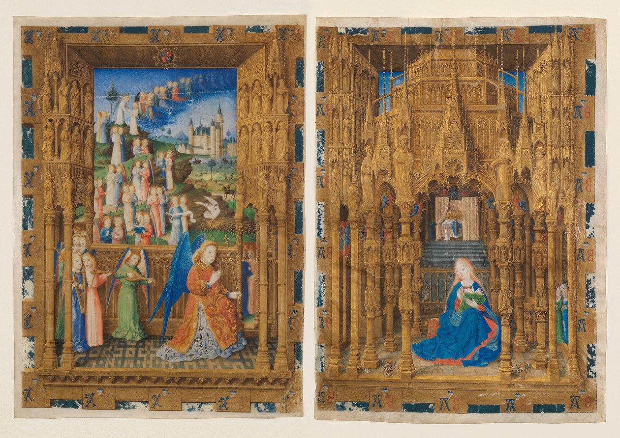 Bebudelsen fra Charles av Frankrikes timer, 1465. av Master of Charles of France