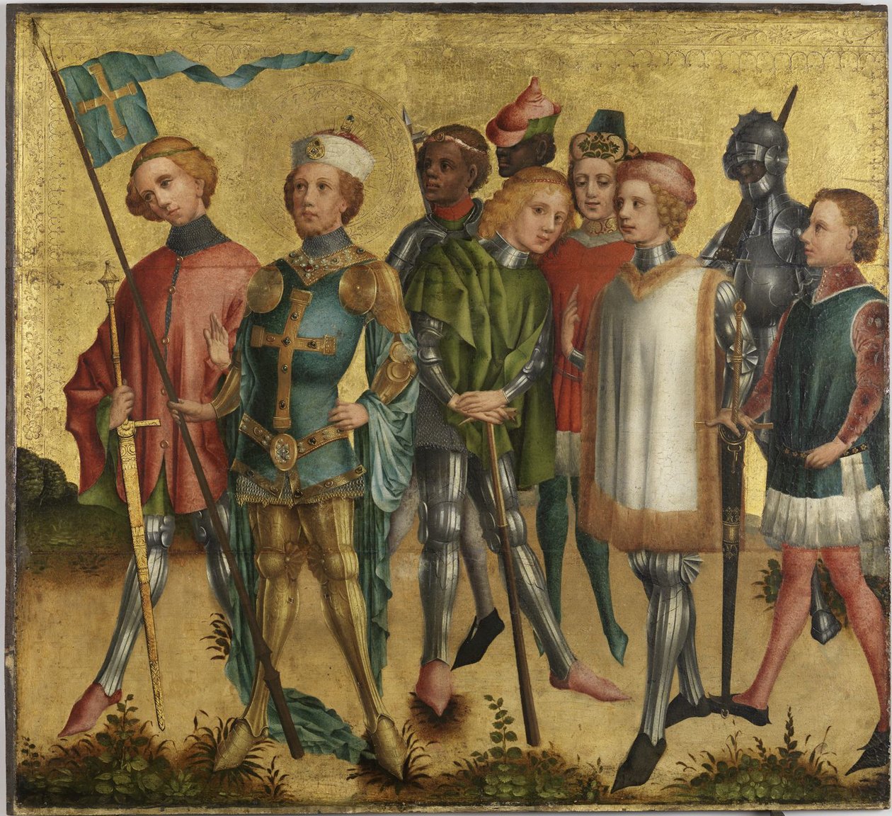 Saint Gereon av Köln med soldater, ca 1460 av Master of Cologne