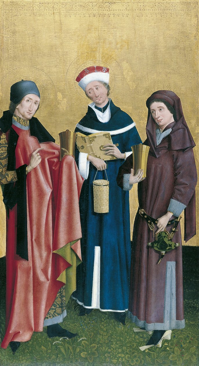 Saints Cosmas, Damian og Pantaleon av Master of Cologne