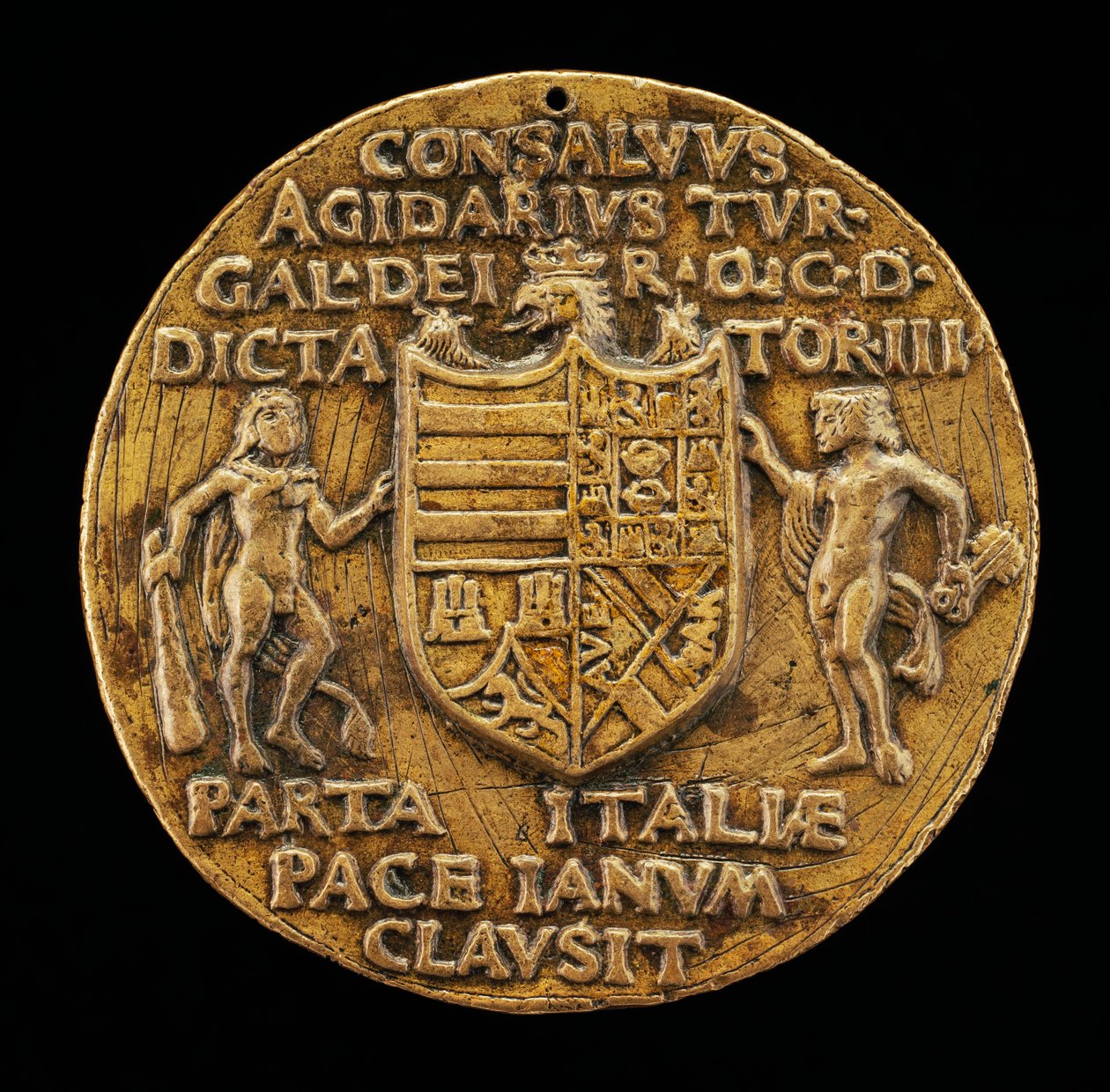 Skjold støttet av Hercules og Janus [omvendt], ca. 1503. av Master of Coriolanus
