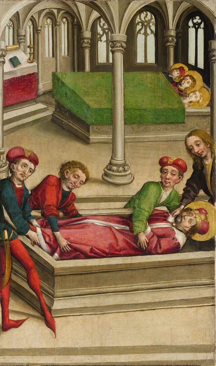 Begravelsen av Saint Wenceslas, ca. 1490-1500. av Master of Eggenburg