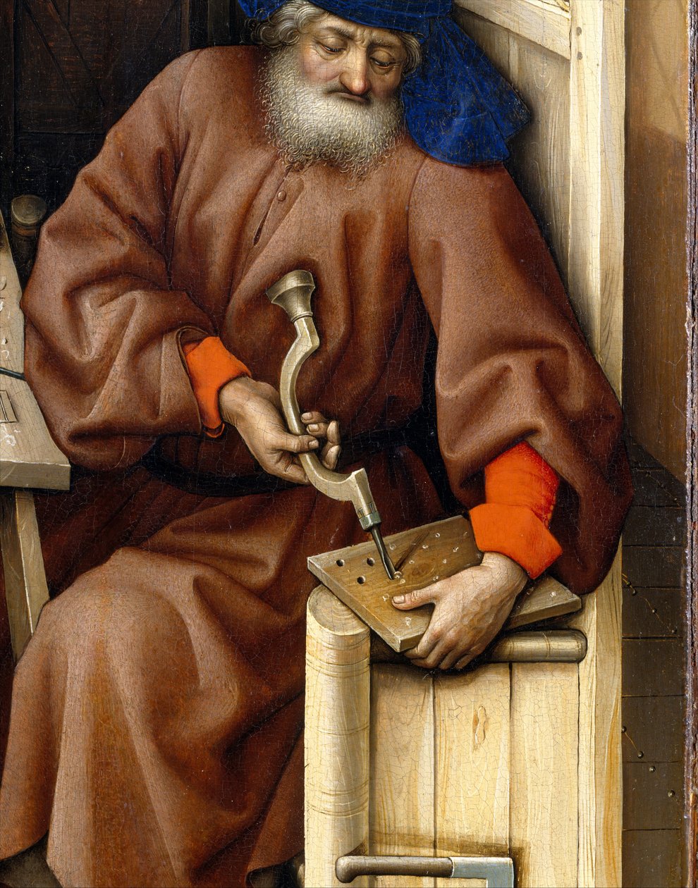Annunciation Triptych (Merode altertavle), ca. 1427-32 (olje på eik) av Master of Flémalle