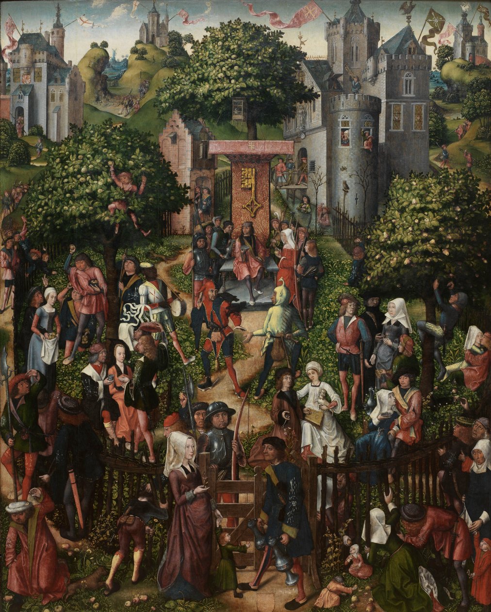 Festival of the Archers (olje på panel) av Master of Frankfurt