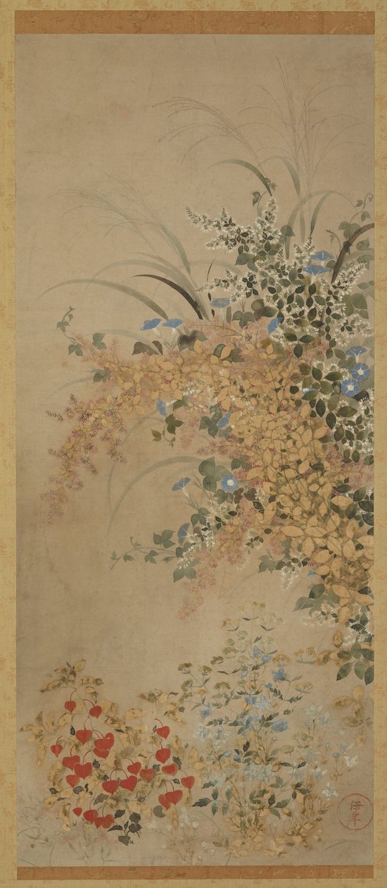 Blomster og gress av Master of I nen Seal