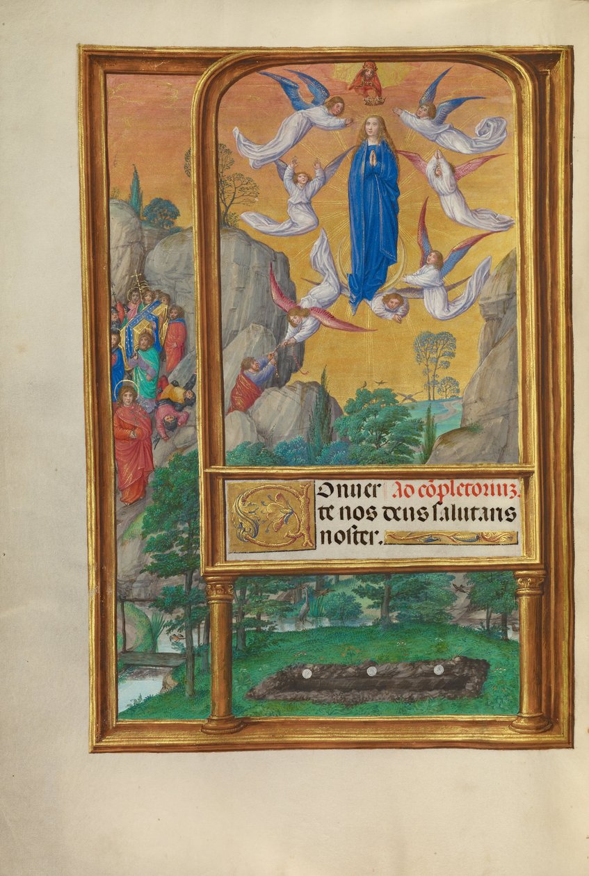 Jomfruens antagelse av Master of James IV of Scotland