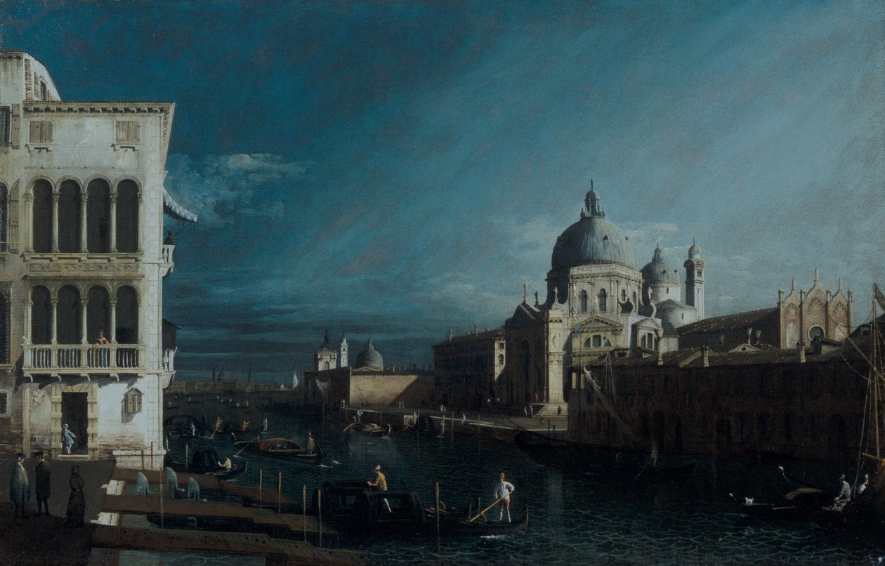 Inngangen til Canal Grande, Venezia (olje på lerret) av Master of Lyon