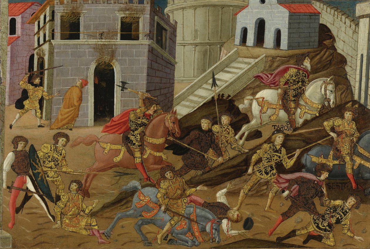 Utvisningen av Tarquin og hans familie fra Roma av Master of Marradi