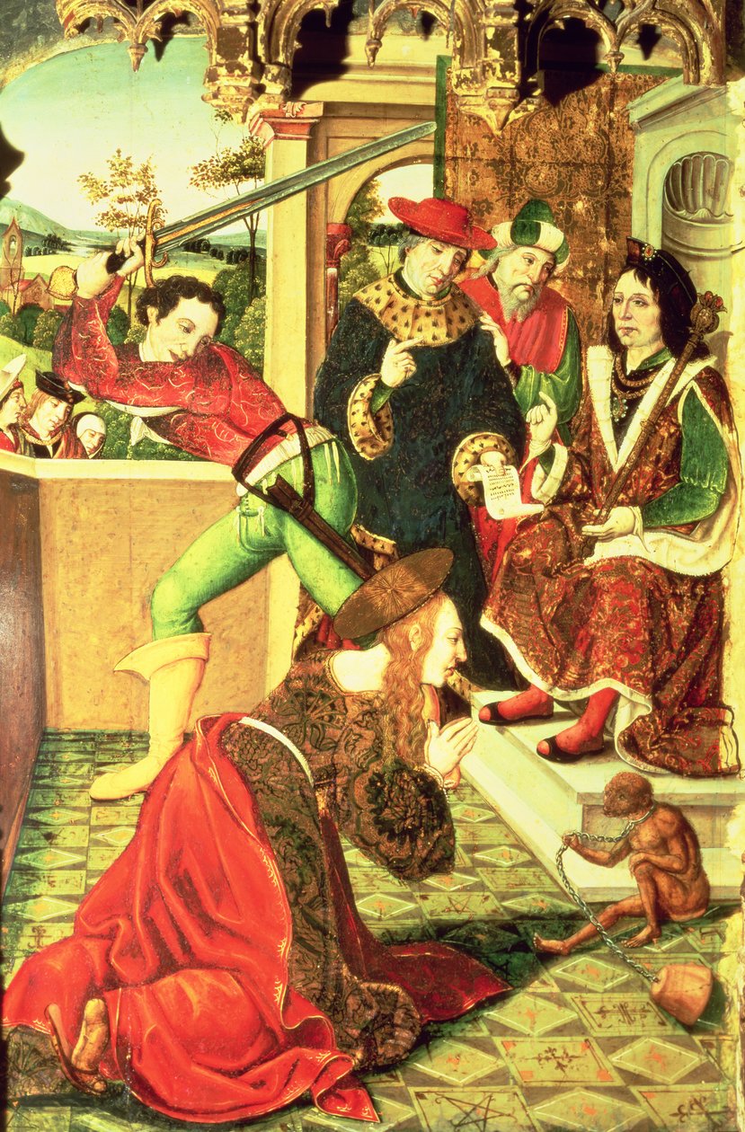 Martyrdøden til St Eulalia av Merida av Master of Paredes