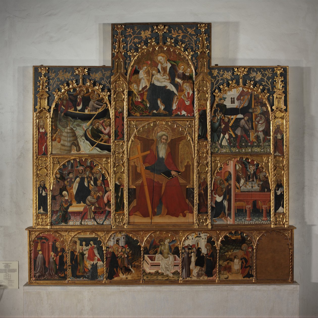 Gjentalige med scener fra Saint Andrews liv, ca. 1420-30. av Master of Roussillon
