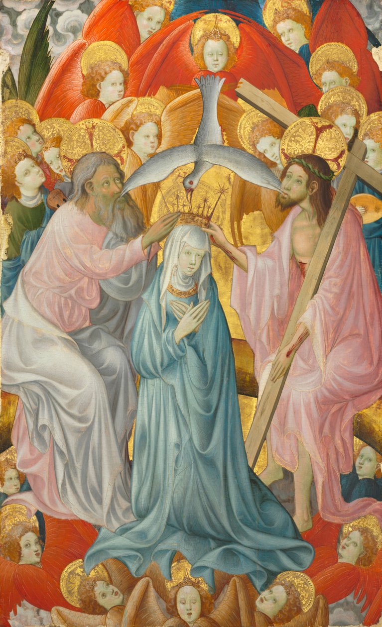 Jomfruens kroning med treenigheten, ca. 1400. av Master of Rubielos de Mora