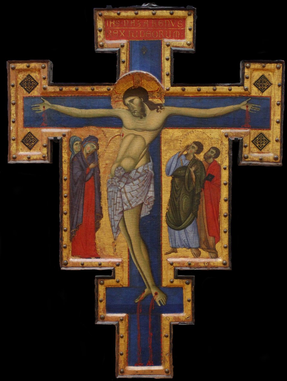 Krusifiks, ca. 1260-1270 av Master of Saint Francis,