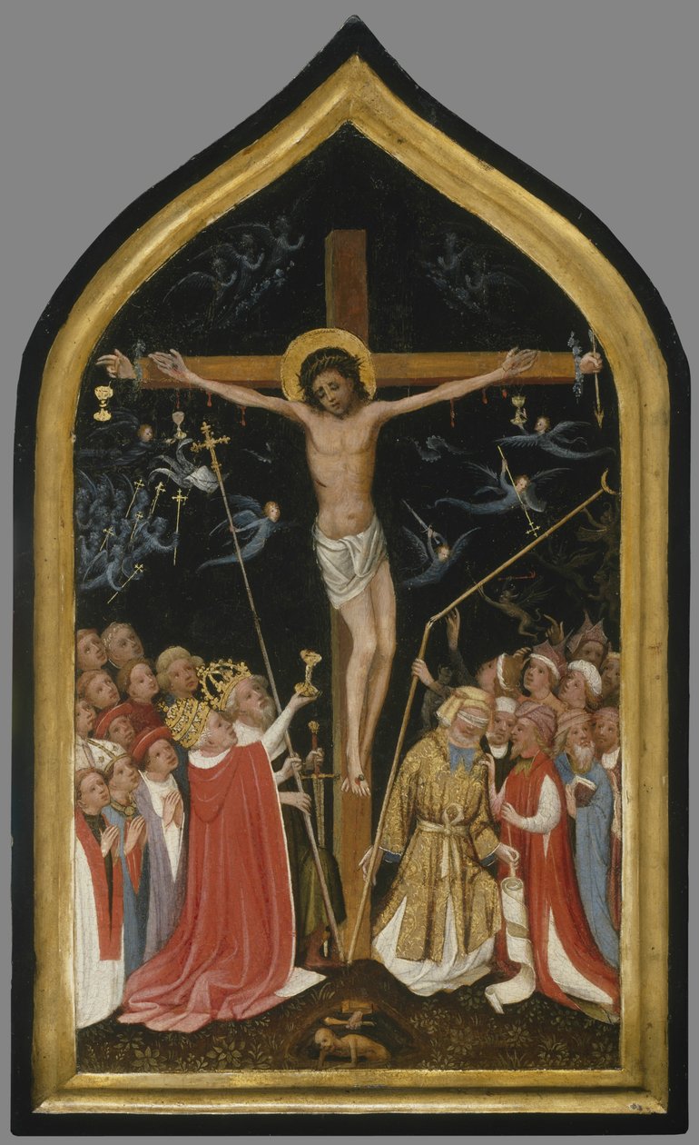 Kristus på det levende kors, 1420-30 av Master of Saint Veronica