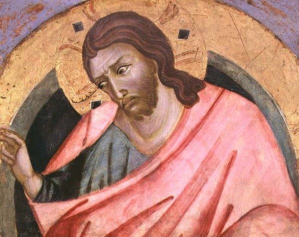 The Benediction of Christ (olje på panel) av Master of San Torpe