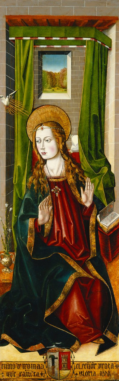 Magdalens antagelse; og Bebudelsen av Master of Santa Maria de la