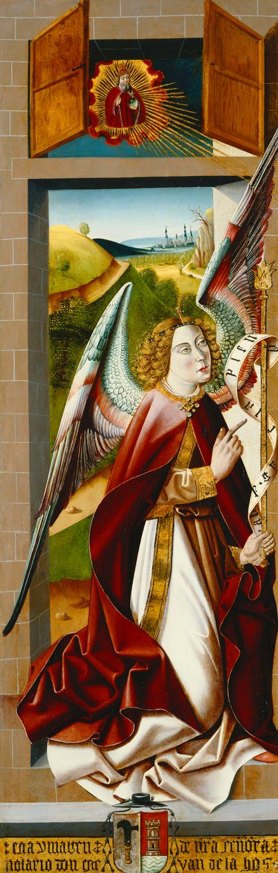 Magdalens antagelse; og Bebudelsen av Master of Santa Maria de la
