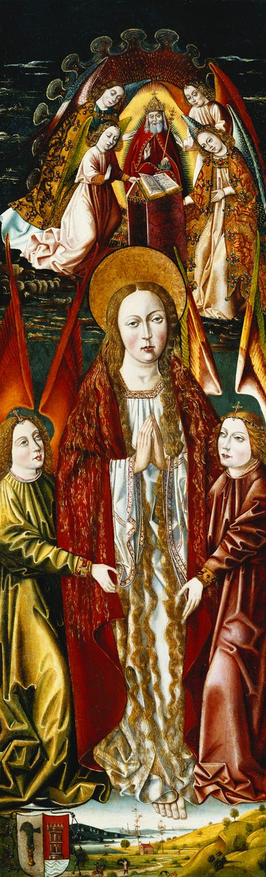 Magdalens antagelse; og Bebudelsen av Master of Santa Maria de la