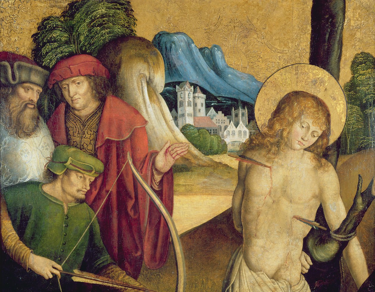 St. Sebastians martyrium, ca. 1505-10 av Master of Sigmaringen