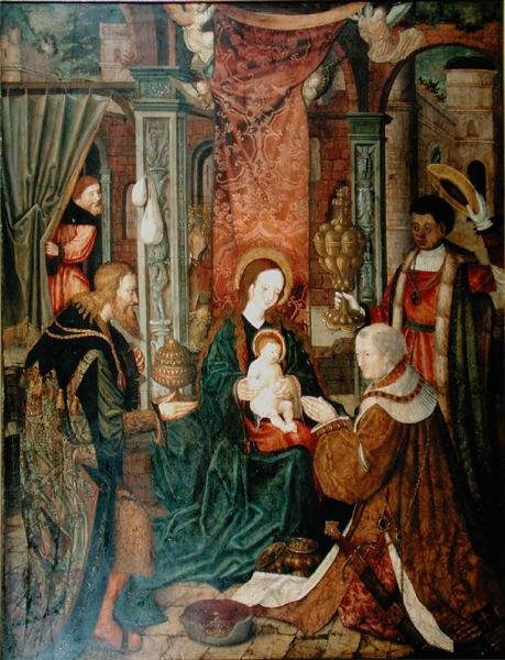 The Adoration of the Magi (se 160861 for par) av Master of St. Severin