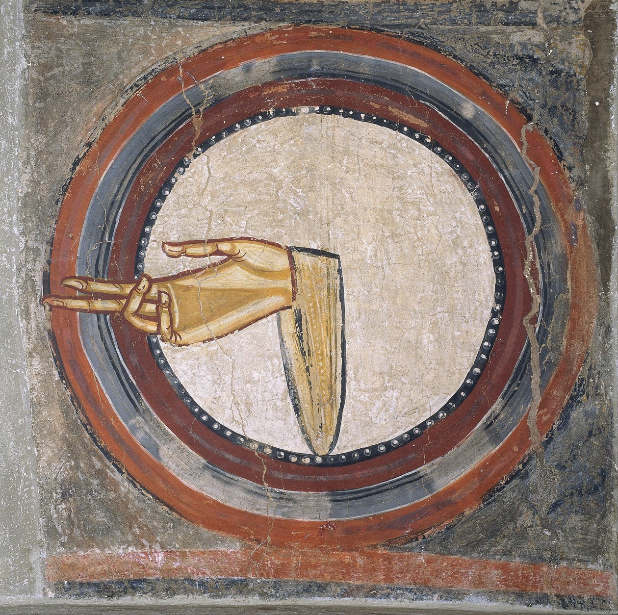 Guds hånd fra Sant Climent de Taüll av Master of Tahull