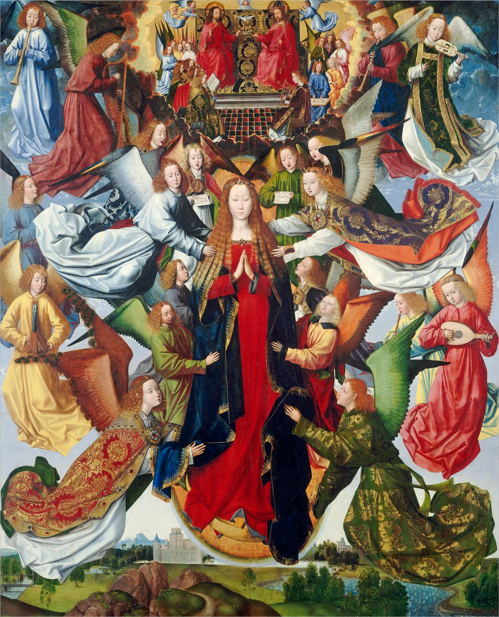 Maria, himmelens dronning, ca. 1485-1500 av Master of The Legend of St. Lucy
