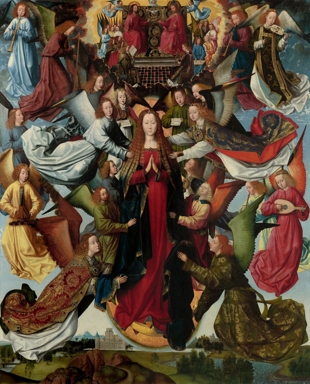 Maria, himmelens dronning, ca. 14851500. av Master of The Legend of St. Lucy