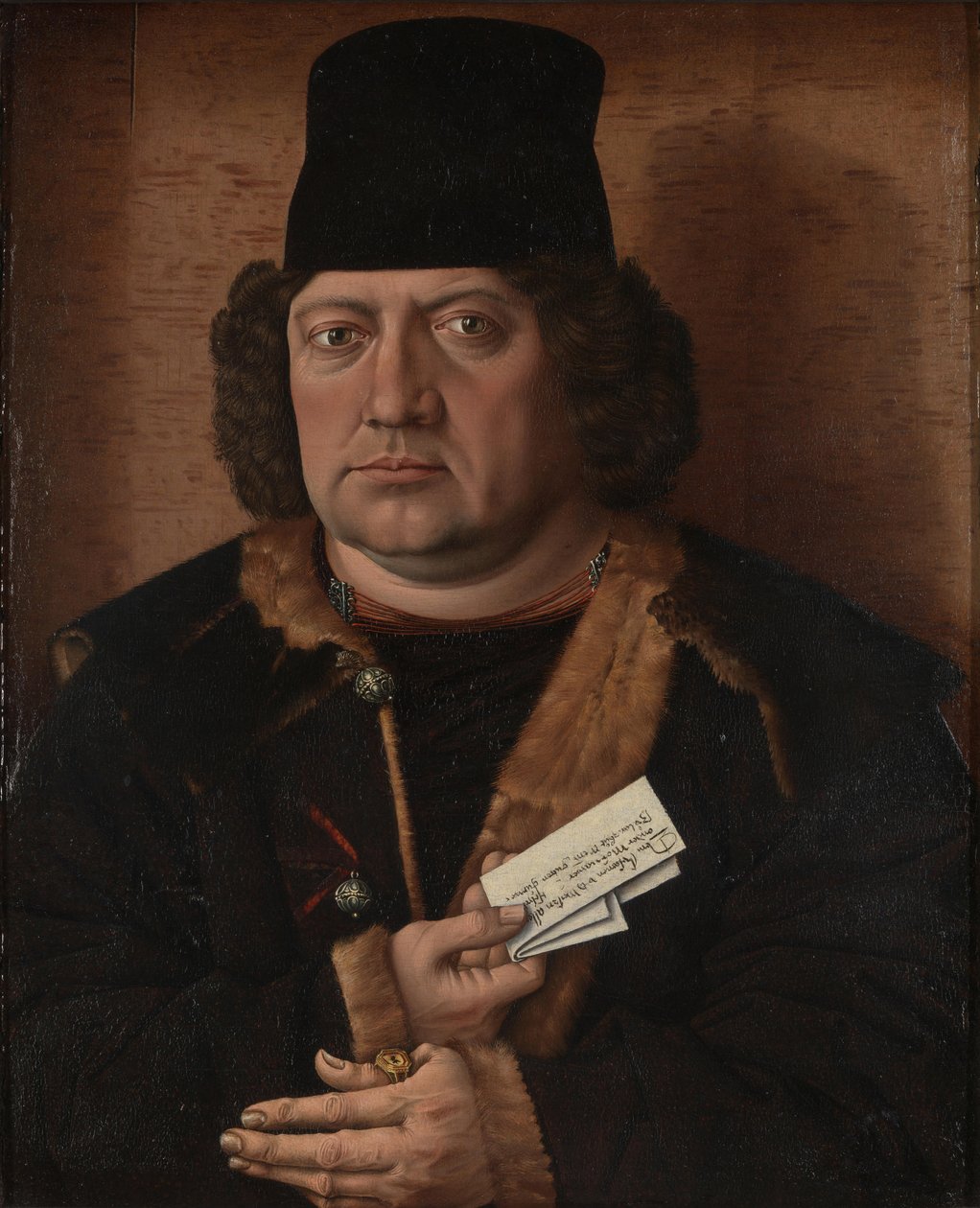 Portrett av Alexander Mornauer, ca 1464-1488 av Master of The Mornauer Portrait