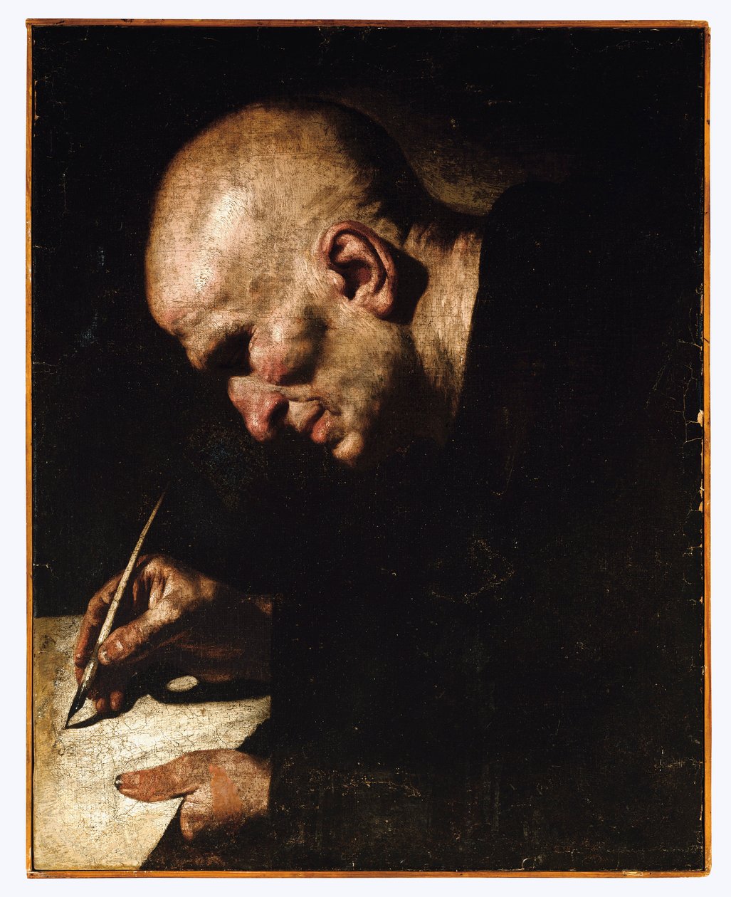 En munkeskribent av Master of the Annunciation to the Shepherds