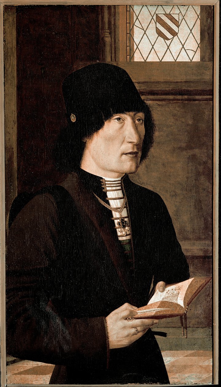 Portrett av Pierantonio Baroncelli (olje på tre, ca 1489) av Master of the Baroncelli Portraits