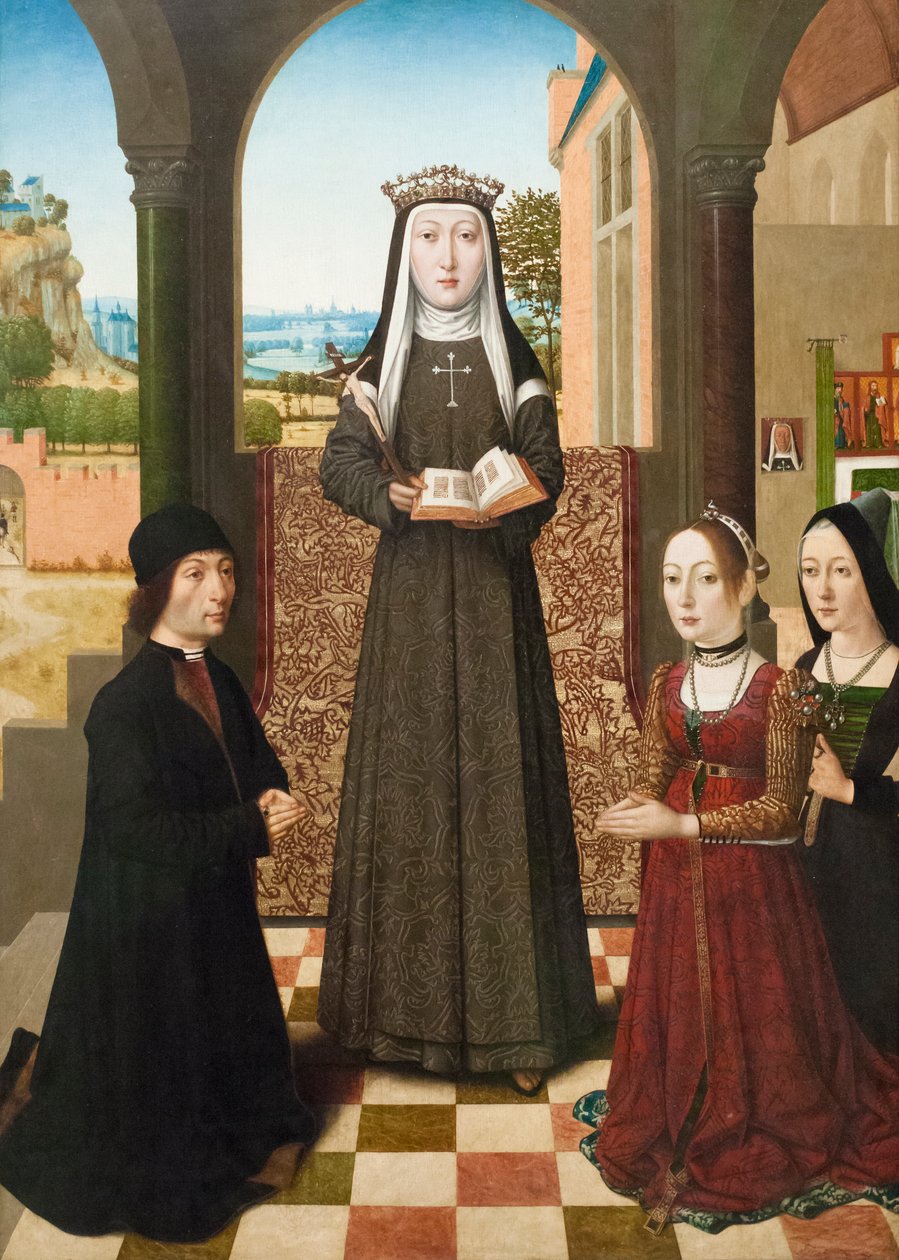 Saint Catherine of Bologna, ca 1510 av Master of the Baroncelli Portraits
