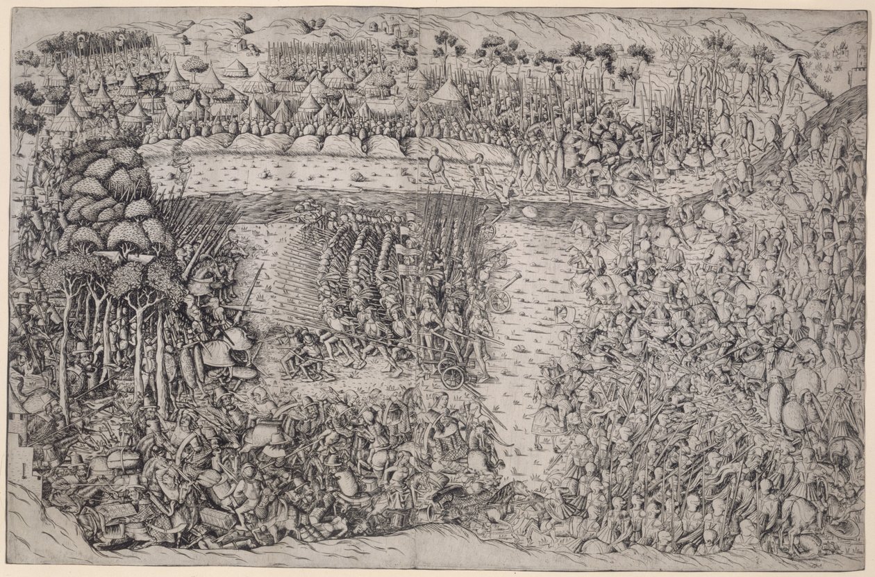 Slaget ved Fornovo av Master of the Battle of Fornovo
