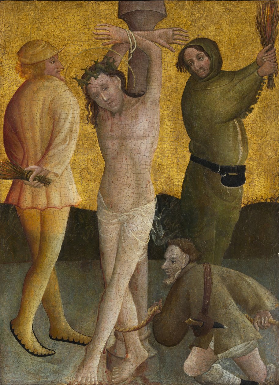 Flageleringen, ca. 1400. av Master of the Berswordt Altar