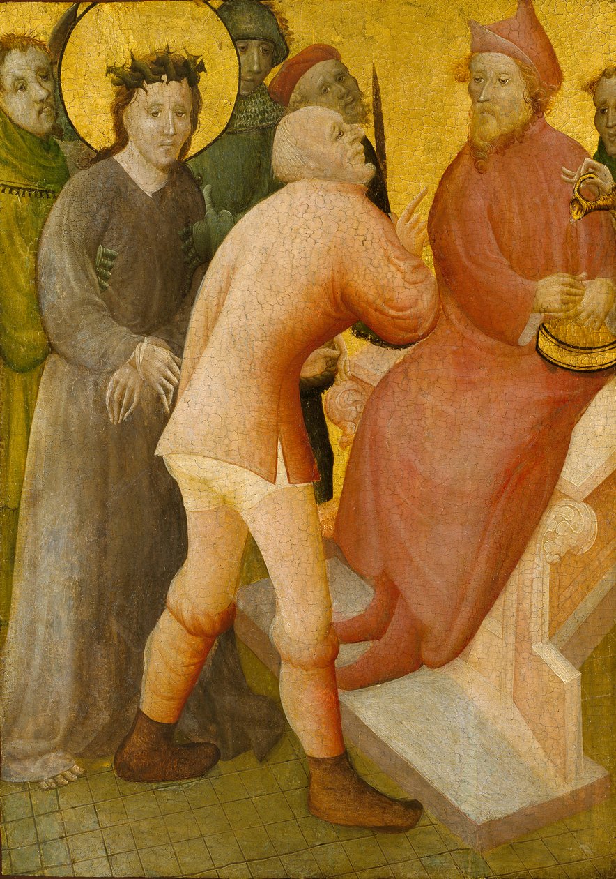 Kristus før Pilatus, 1400-tallet av Master of the Bielefeld Altar