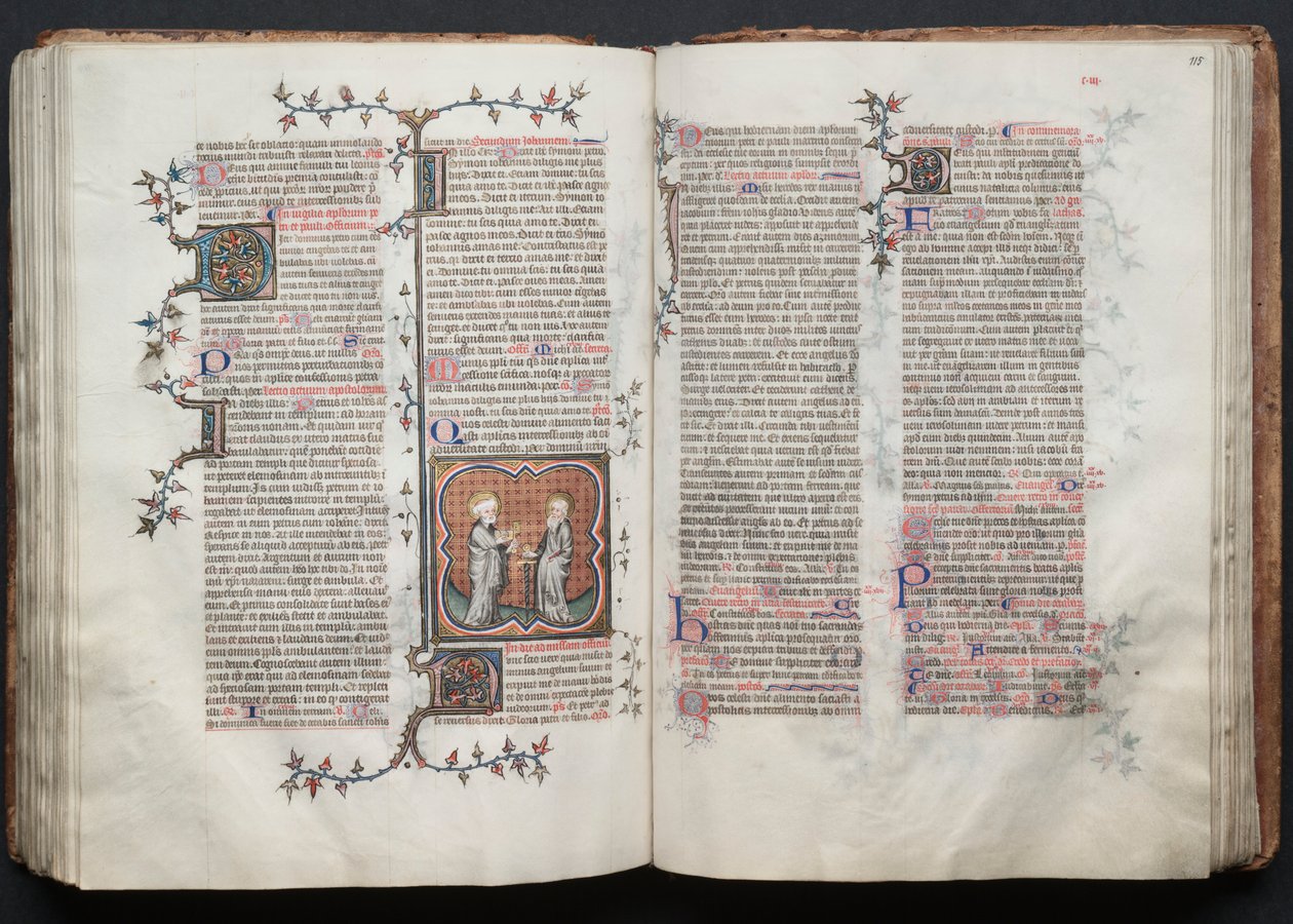 The Gotha Missal: Fol. 114v, St. Peter og Paul, ca. 1375. av Master of the Boqueteaux