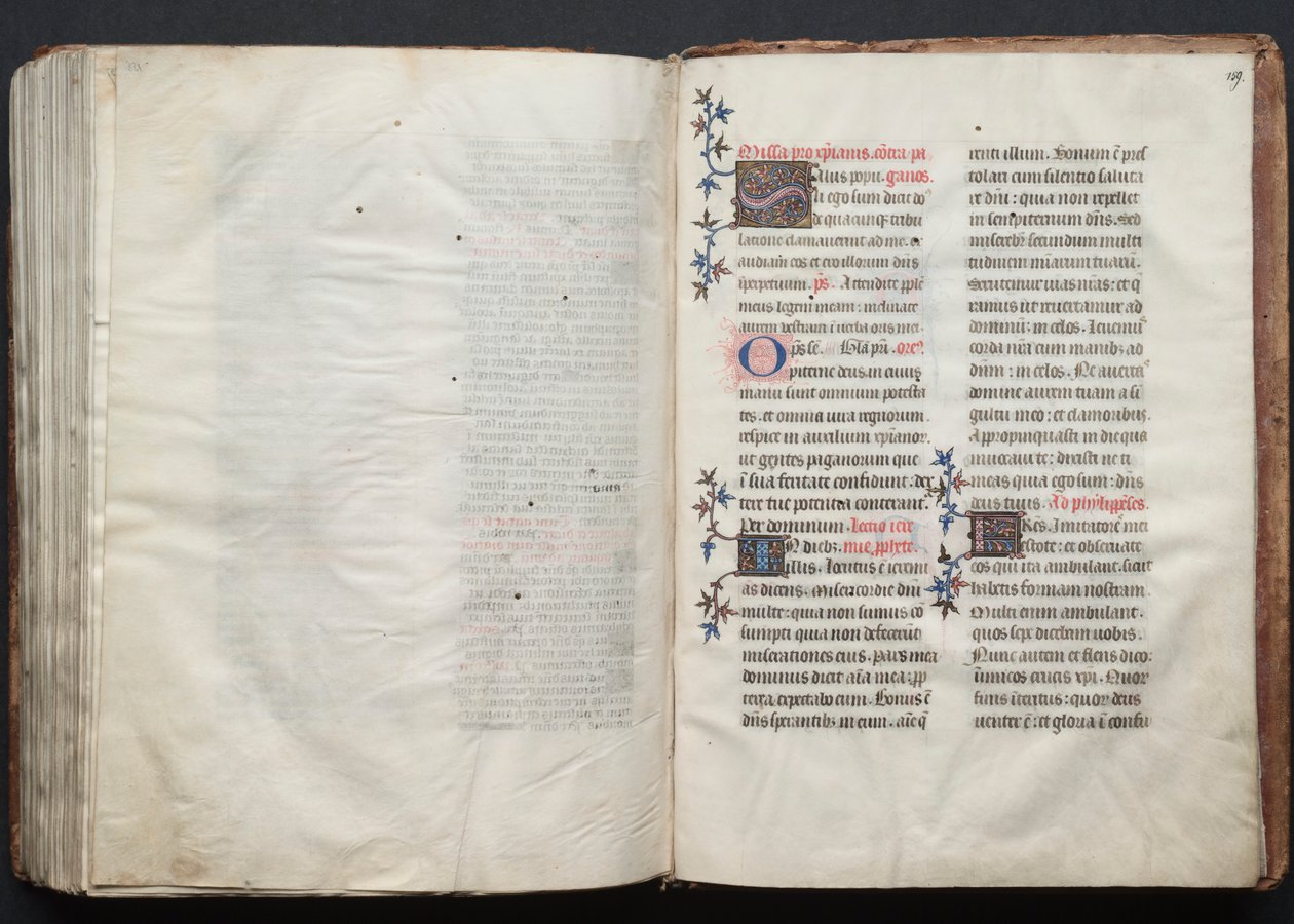 The Gotha Missal: Fol. 159r, tekst, ca. 1375. av Master of the Boqueteaux