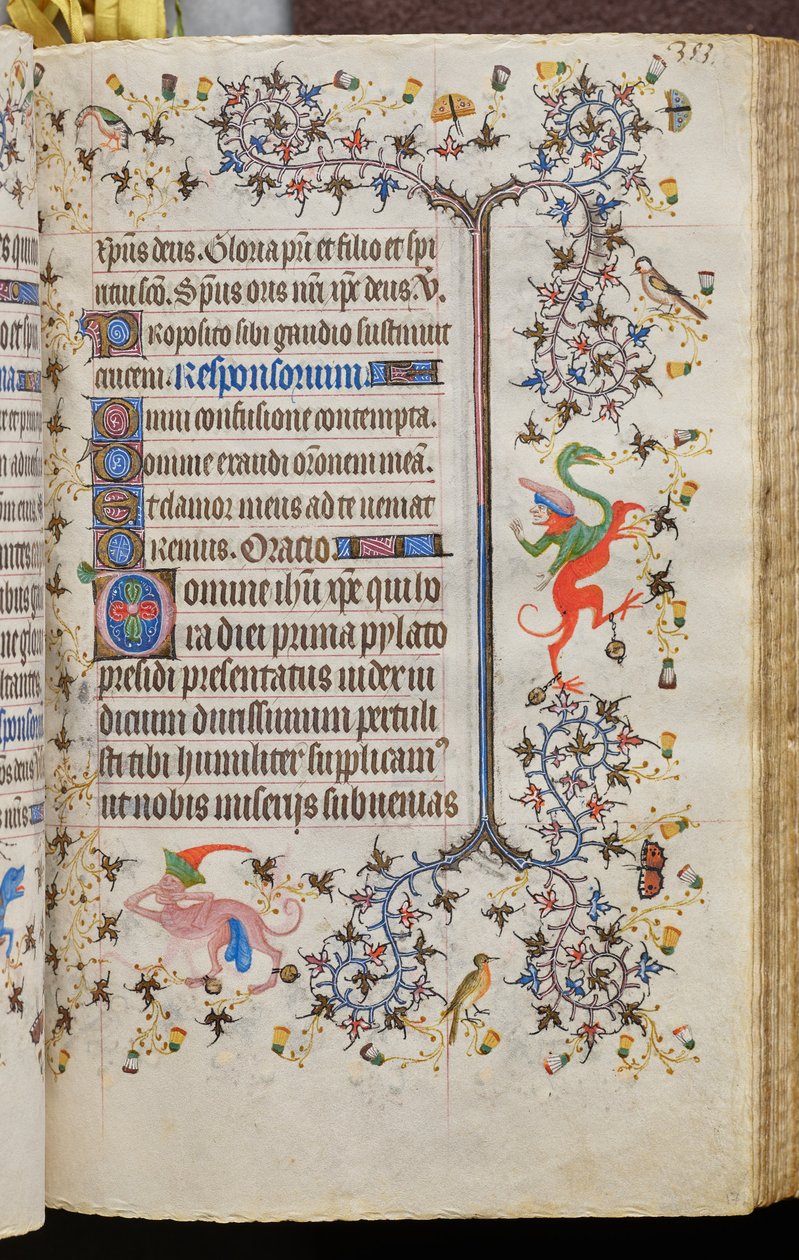Karl den adeliges, konge av Navarra (1361–1425), timer: fol. 172r, tekst av Master of the Brussels Initials and Associates