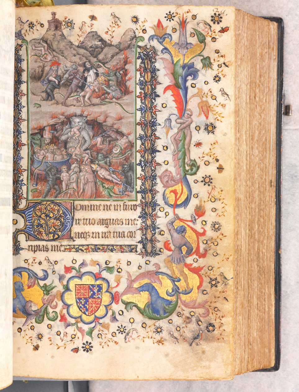 Timer for Karl den adelige, konge av Navarra 1361-1425: fol. 106r, siste dom, ca. 1405. av Master of the Brussels Initials and Associates