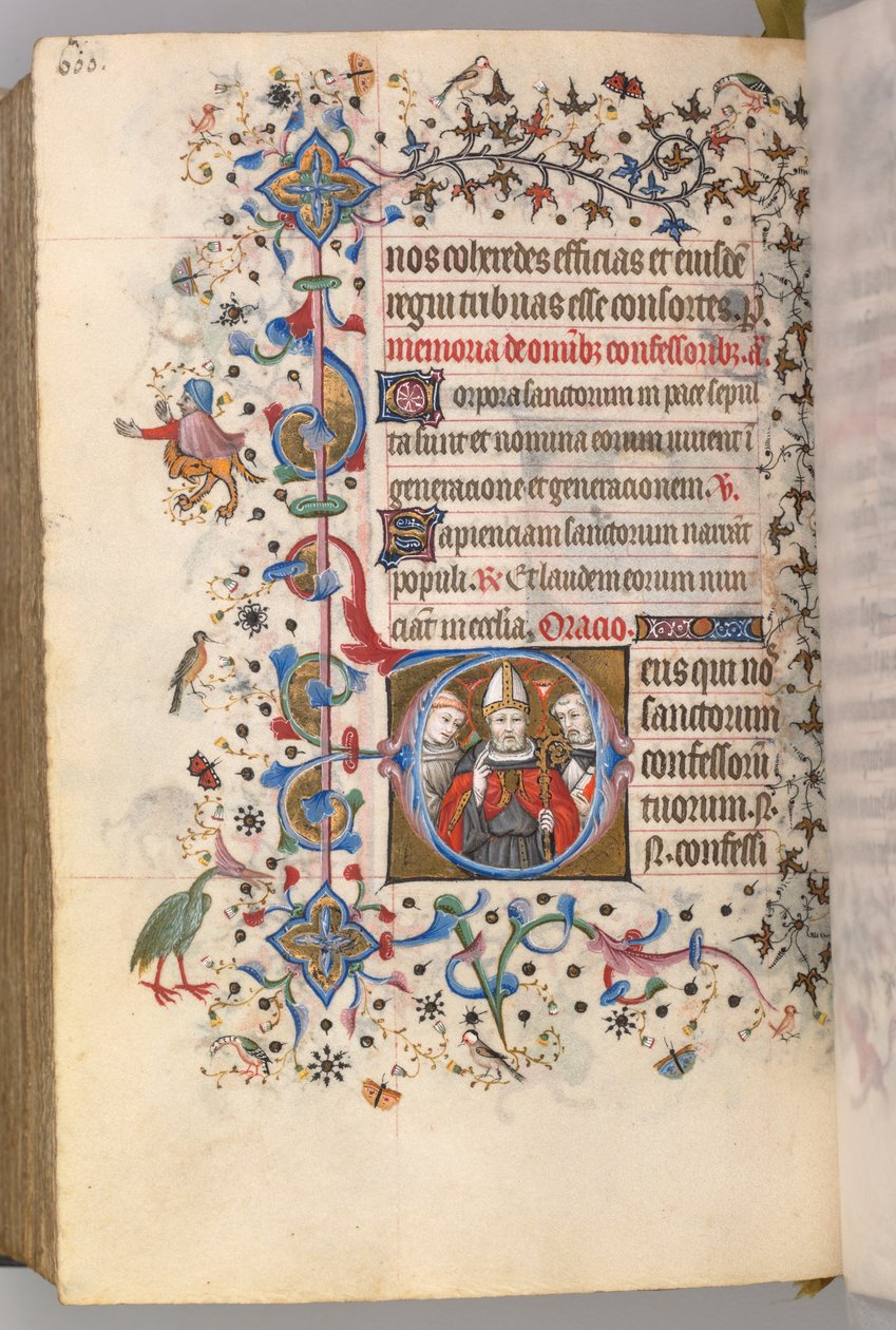 Timer for Karl den adelige, konge av Navarra 1361-1425, fol. 294v, Bekjennerne, ca. 1405. av Master of the Brussels Initials and Associates