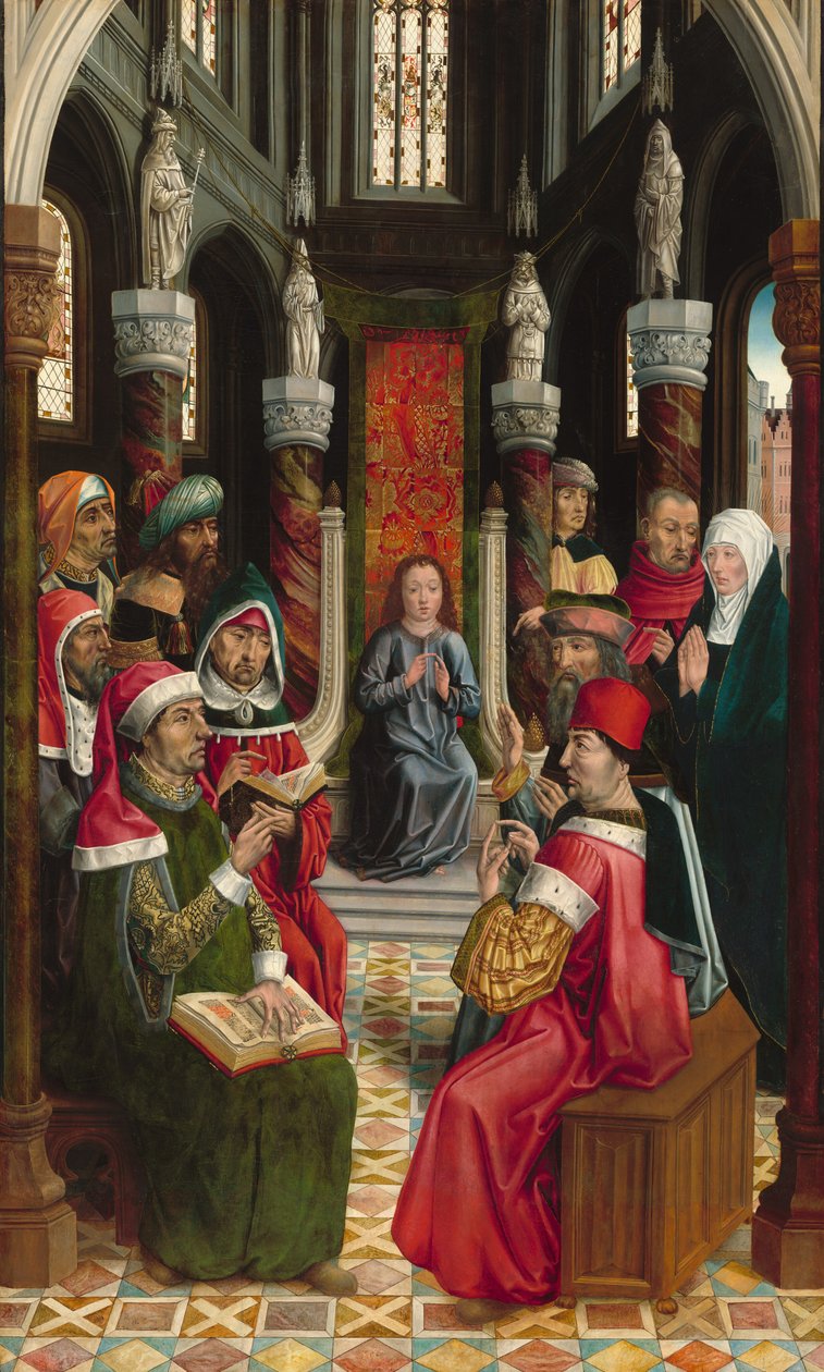 Kristus blant legene, ca. 14951497. av Master of the Catholic Kings