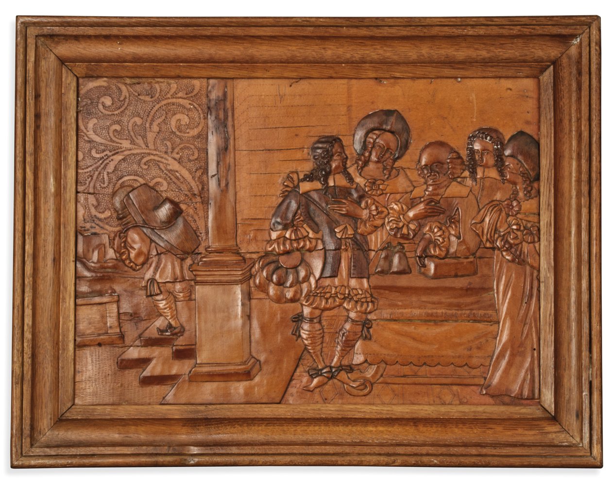 Eger intarsia panel, midten av 1600-tallet av Master of the Decorated Background