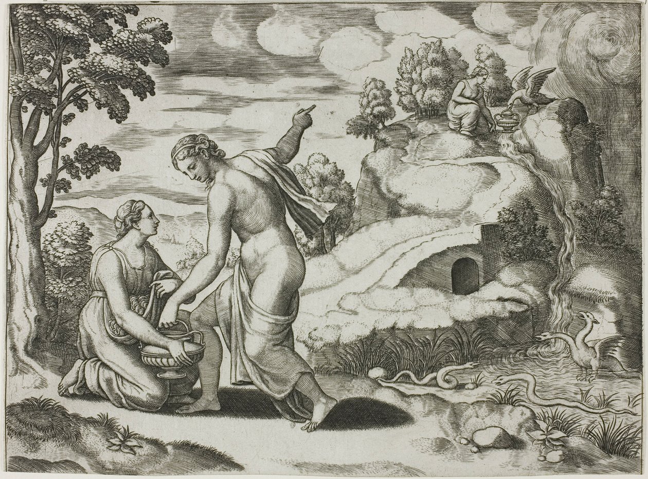 Isolert emne fra historien om psyke av Master of the Die