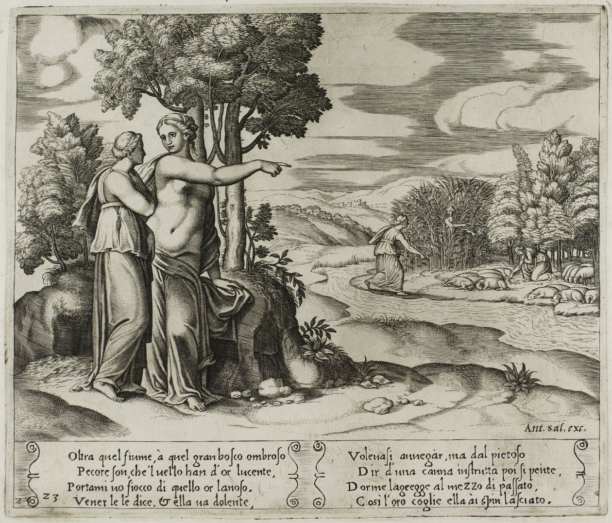 Psyche Going Seek the Golden Wool av Master of the Die