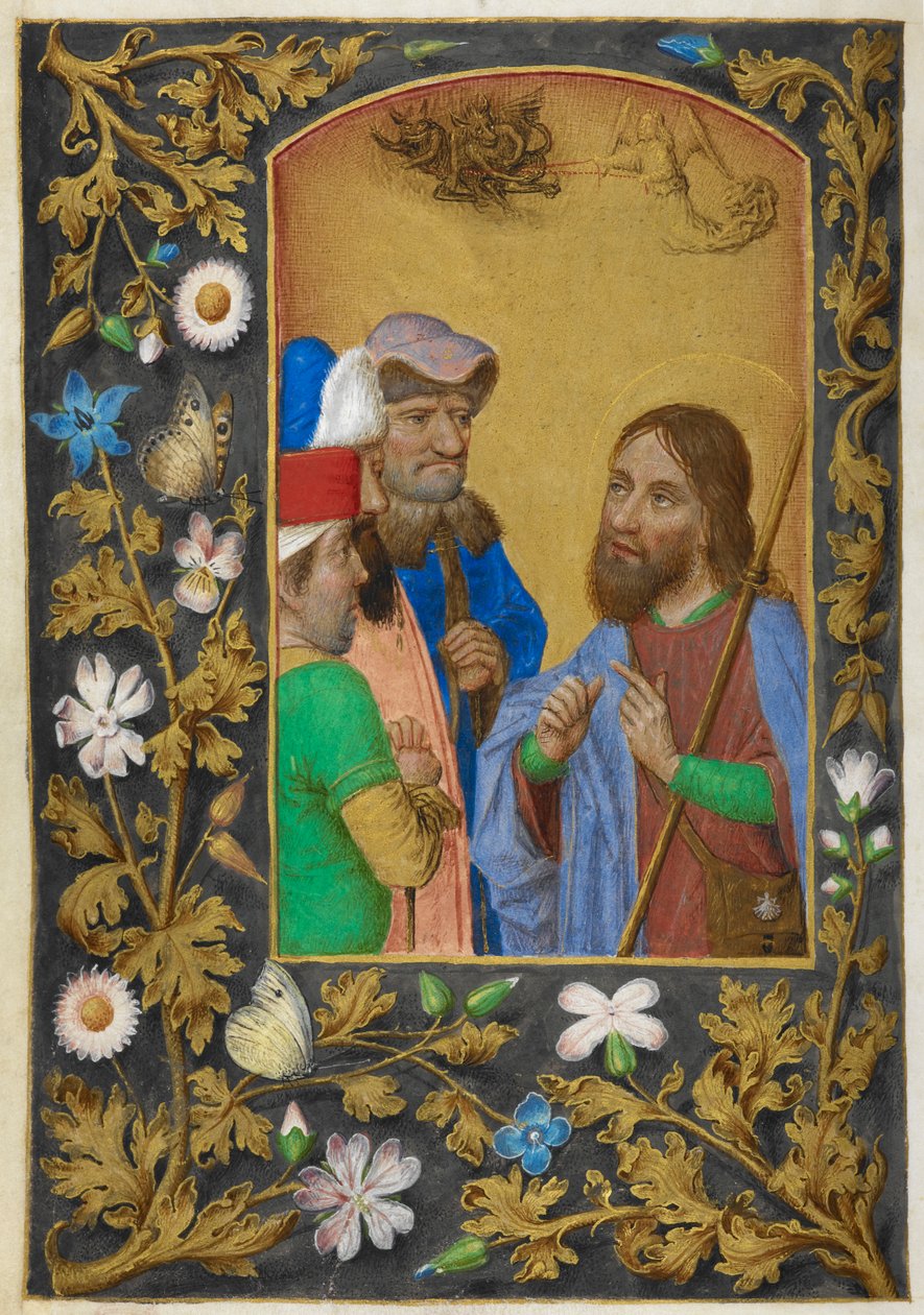 St James den store forkynnelse. av Master of the Dresden Prayer Books