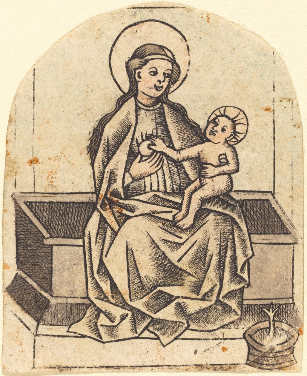 Madonna og barn av Master of the Dutuit Mount of Olives