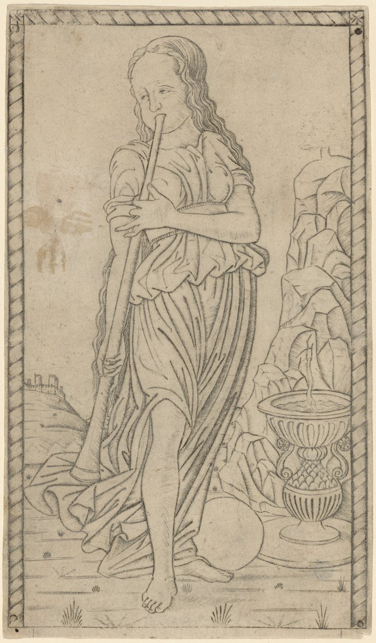 Caliope (Calliope) av Master of the E Series Tarocchi