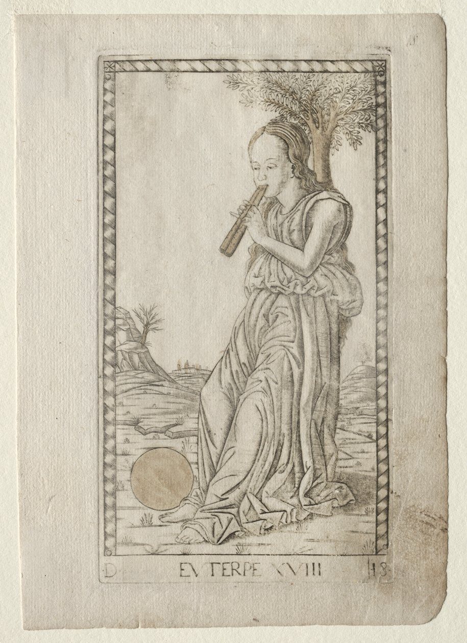 Euterpe (musikk, lyrisk poesi) (fra Tarocchi-serien D: Apollo and the Muses, #18) av Master of the E Series Tarocchi