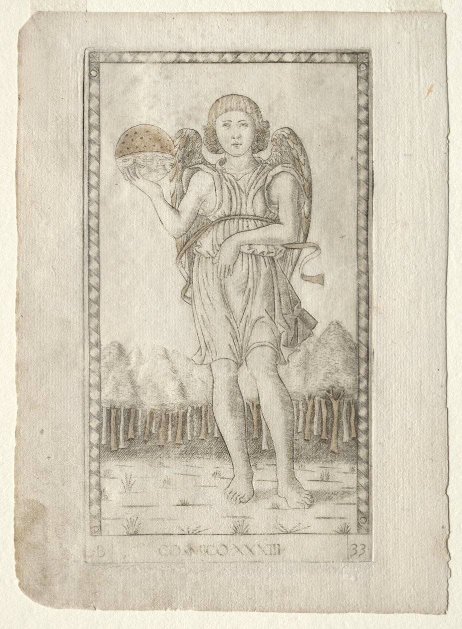 Genius of the World (fra Tarocchi, serie B: Cosmic Principles and Virtues, #33) av Master of the E Series Tarocchi